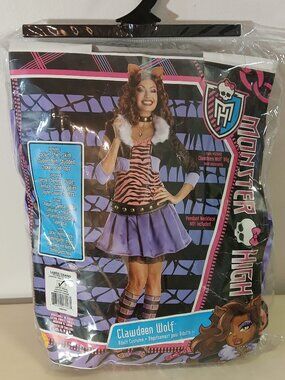 Monster High Clawdeen Wolf costume - says adult Large(fits smaller see measures)